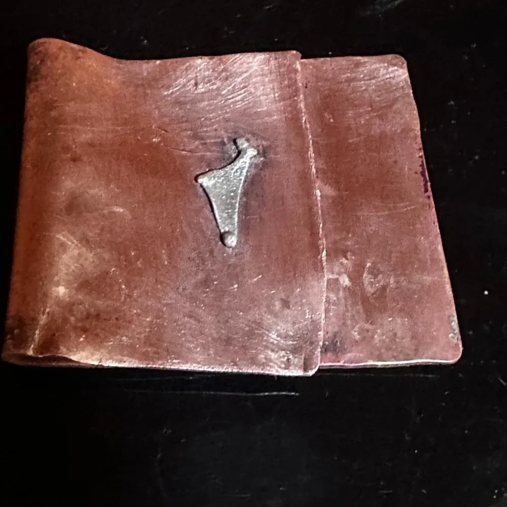 Rustic Money Clip Copper Sterling Silver 925 Gift Brutalist Southwestern Man